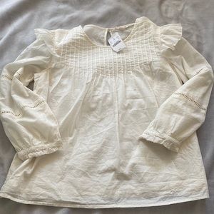 Crewcuts size 14 NWT Cream blouse